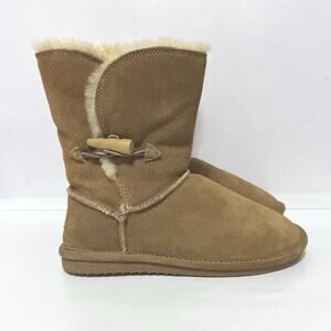 Bjorndal Woman’s Joey Leather Suede and Fur Lined Mid Calf Bootie Size 7